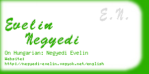 evelin negyedi business card